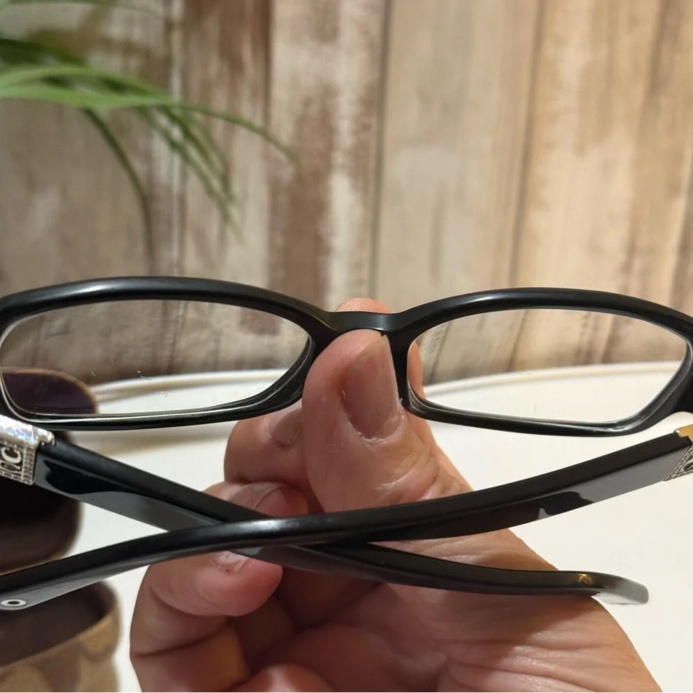COACH Women's Rectangular Prescription Glasses in Black 52 16 135